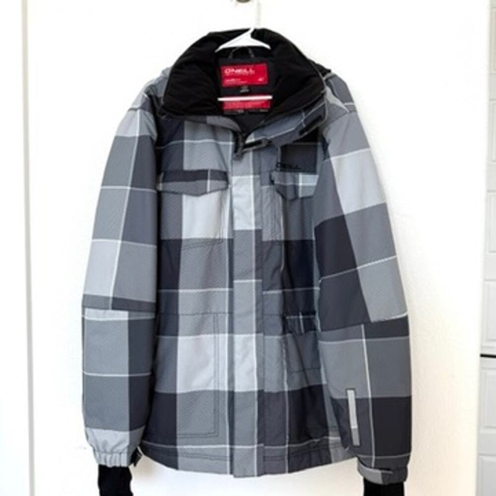 O'Neill Escape‎ Series Waterproof Insulated Ski Snowboard Jacket Plaid Men XL